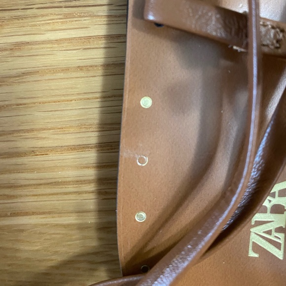 ZARA Tied Strappy Flat Sandals - Picture 3 of 3